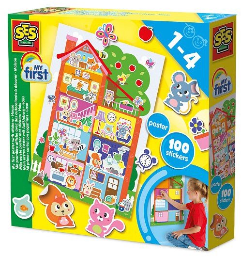 SES Môj prvý plagát s nálepkami – Dom