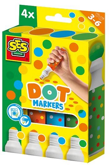 SES Bodkovacie fixky XXL 4 farby