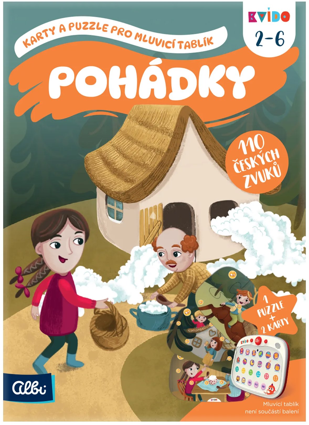 Kvído – Karty a puzzle pre hovoriaci tablet – Rozprávky