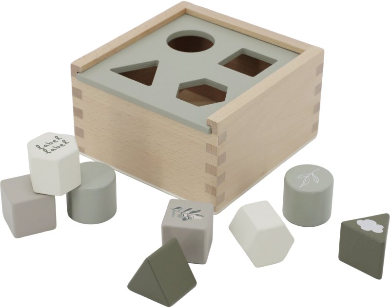 Label Label Vkladačka tvarov Olive Green