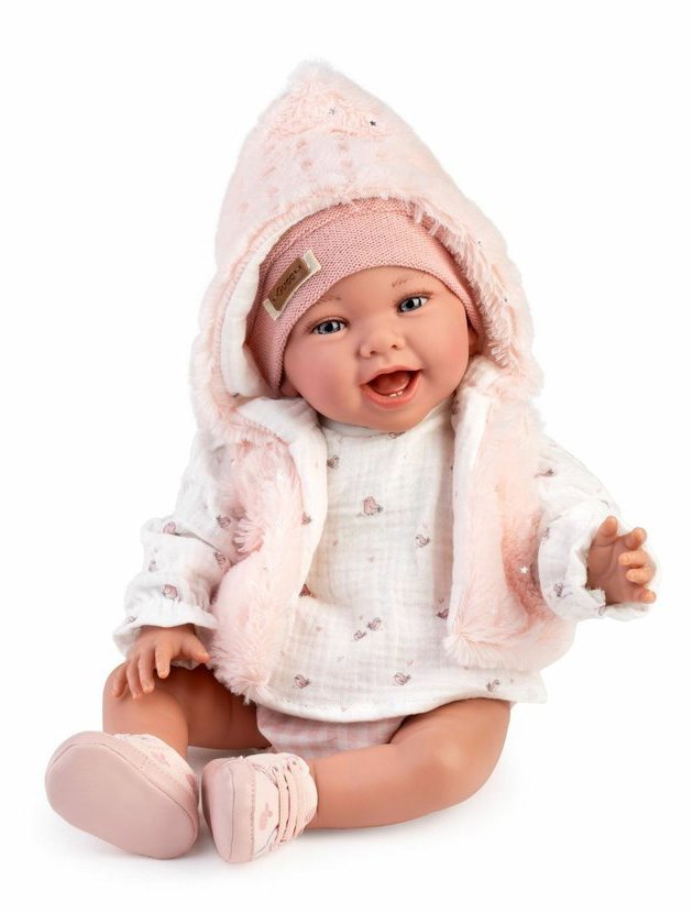 Guca 10284 Olivie – záťažové realistické bábätko s mäkkým látkovým telom – 42 cm