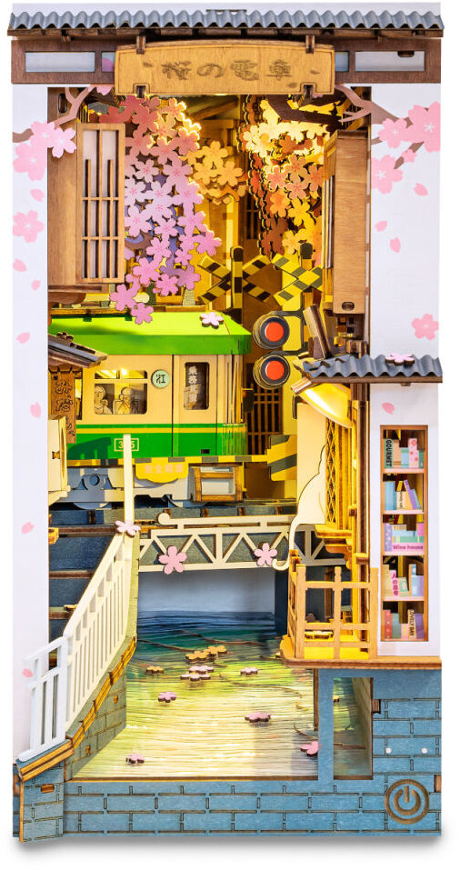 RoboTime Zarážka na knihy Miniatúra domčeka Sakurová ulička