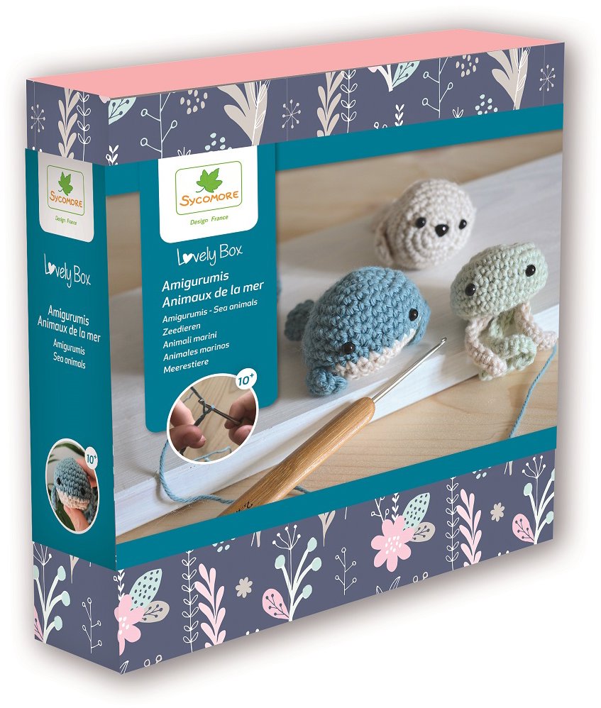 Sycomore Lovely Box háčkované morské zvieratká – Amigurumi