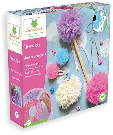 Sycomore Lovely box kreatívna sada, výroba brmbolcov a doplnkov