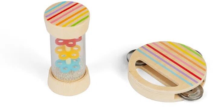 Bigjigs Mini sada dažďová palička a tamburína