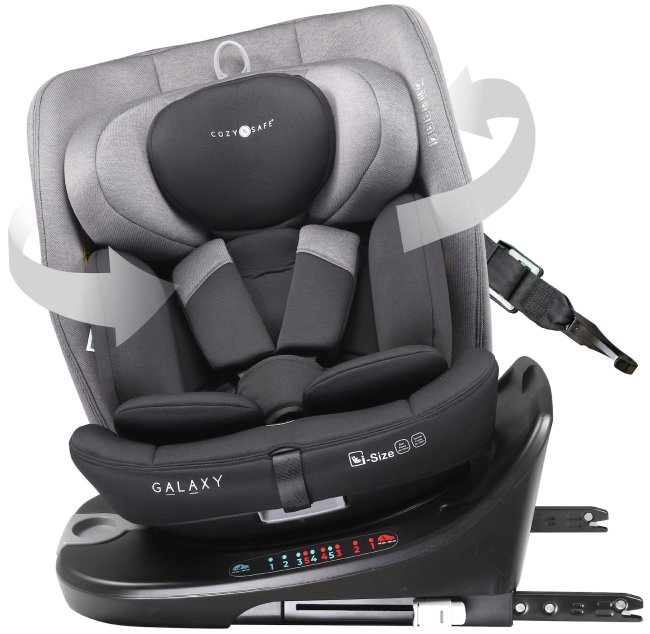 Cozy N Safe Galaxy i-Size 360° Black/Grey