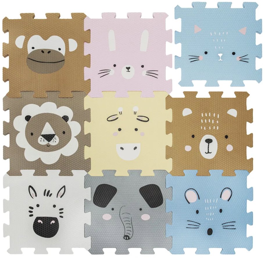 Zopa Podložka 30 × 30 cm 9 ks Animals