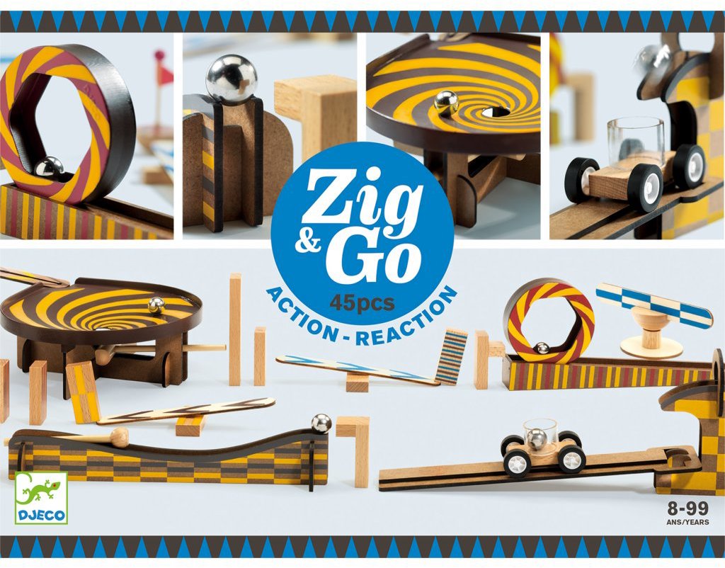 Djeco Drevená dráha Zig Go