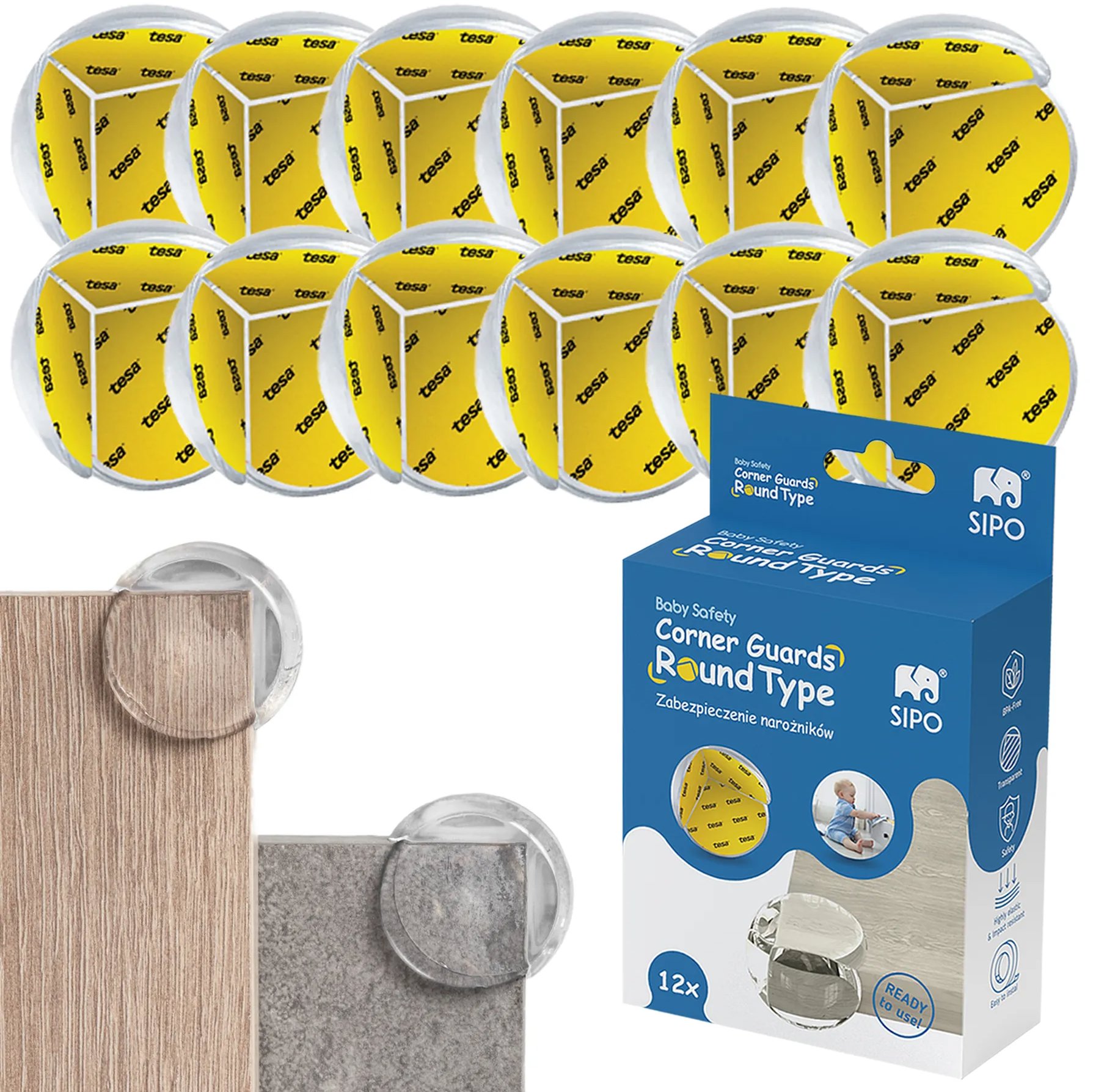 Sipo Ochrana rohov a hrán O-profil transparentný