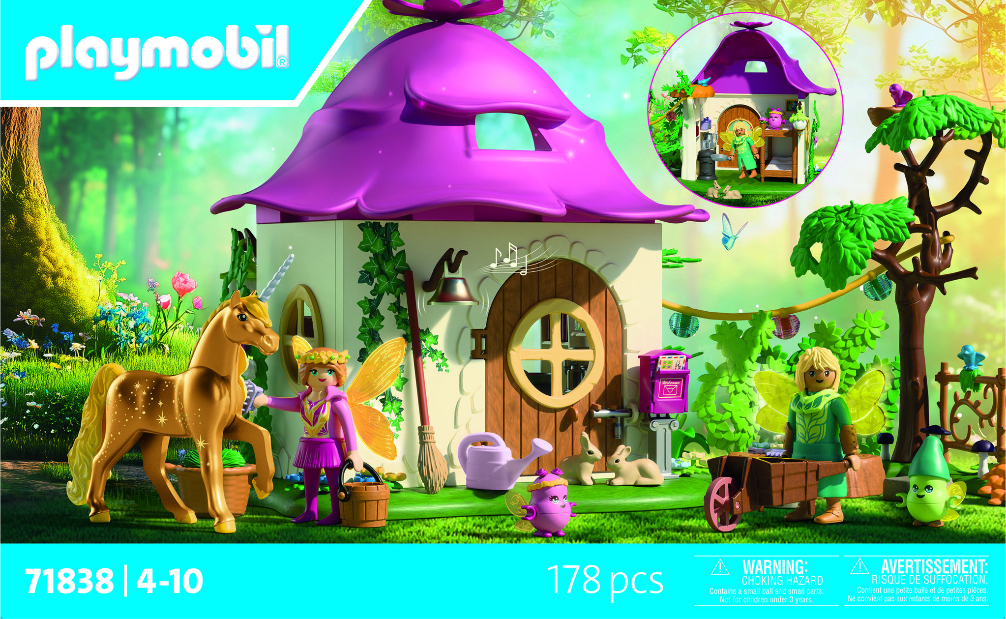 Playmobil 71838 Útulný príbytok pre víly so zlatým jednorožcom