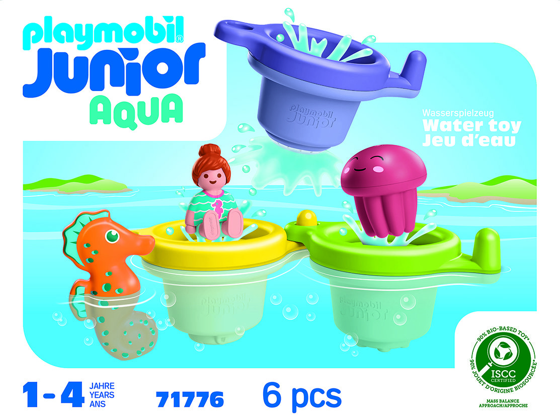 Playmobil 71776 Junior Aqua: Plávajúce tégliky s morskými zvieratkami