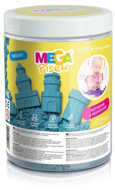 Megamáne MEGApiesok modrý 1 kg