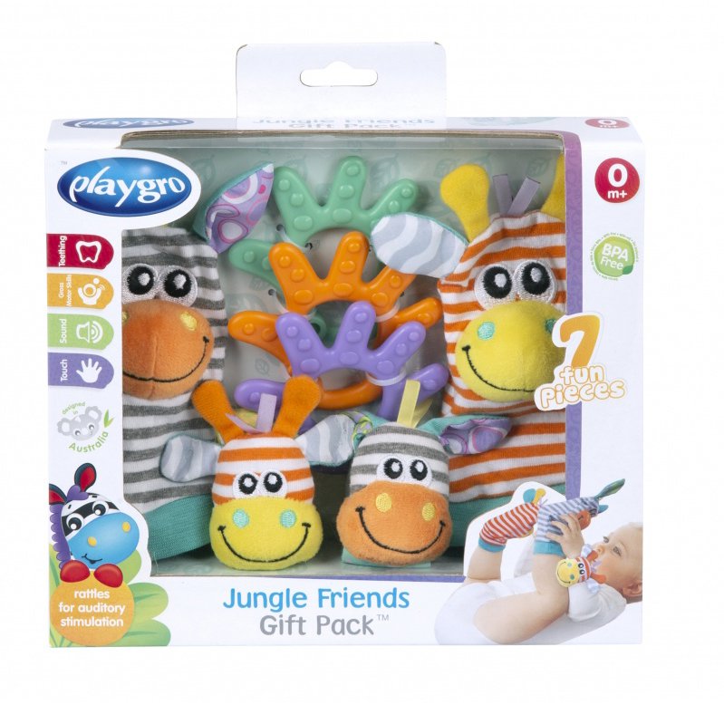 Playgro Jungle Friends Darčeková sada – ponožky a náramky