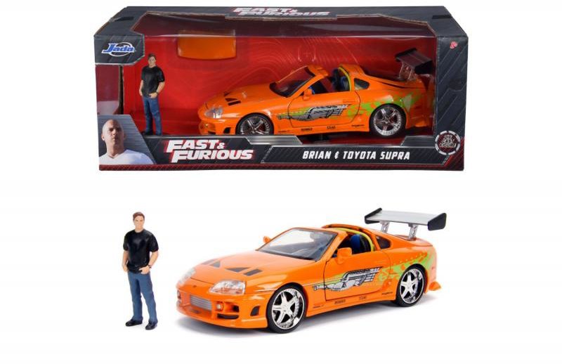 Jada Rýchlo a zbesilo auto 1995 Toyota Supra + figúrka Brian O’Conner