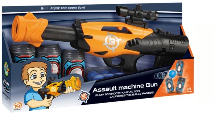 Alltoys Pištoľ na penové loptičky 42 cm