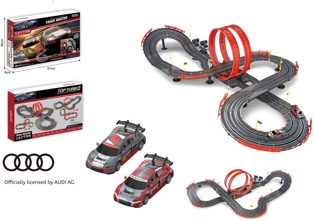 Made Audi 2 v 1 s licenciou a USB napájaním 790 cm