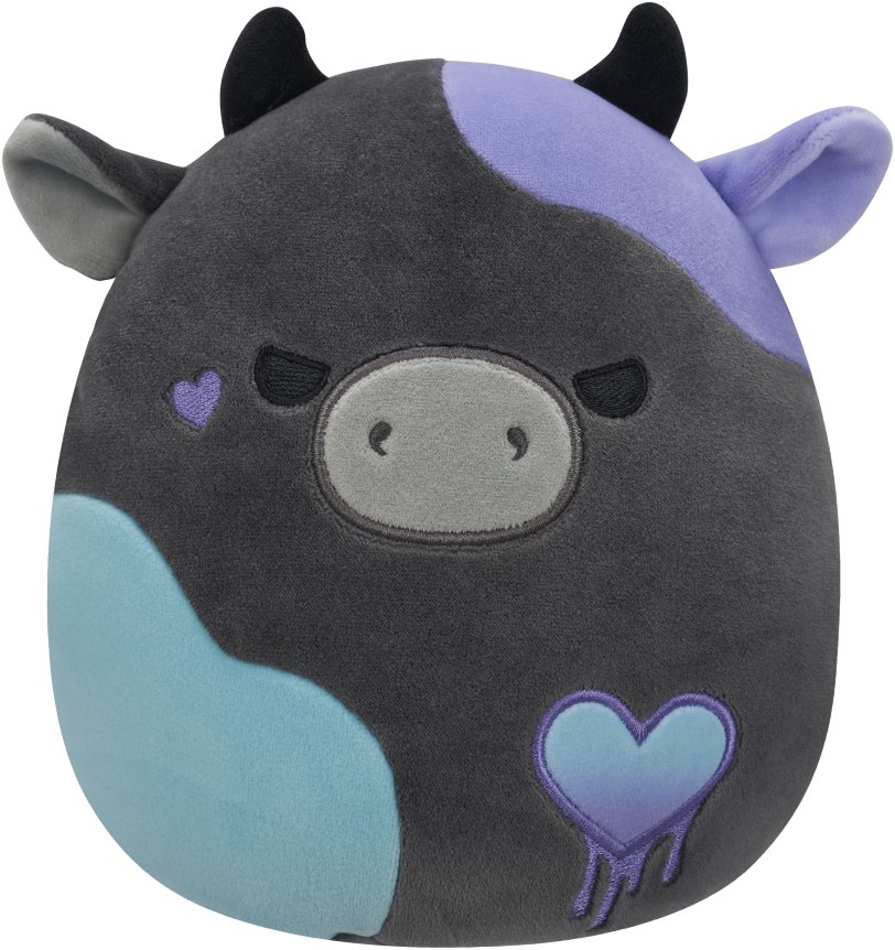 Squishmallows Tmavosivá krava Smithereens
