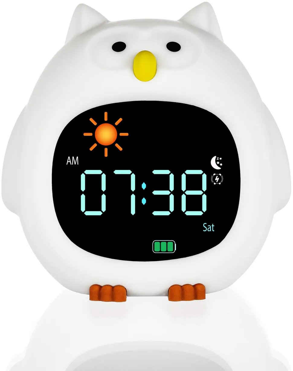 Zopa – Budík s nočným svetlom a hudbou Owl