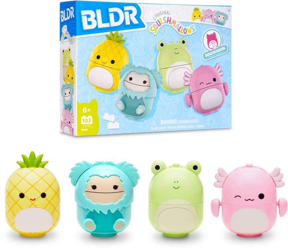 BLDR Squishmallows Sada 4 postavičiek