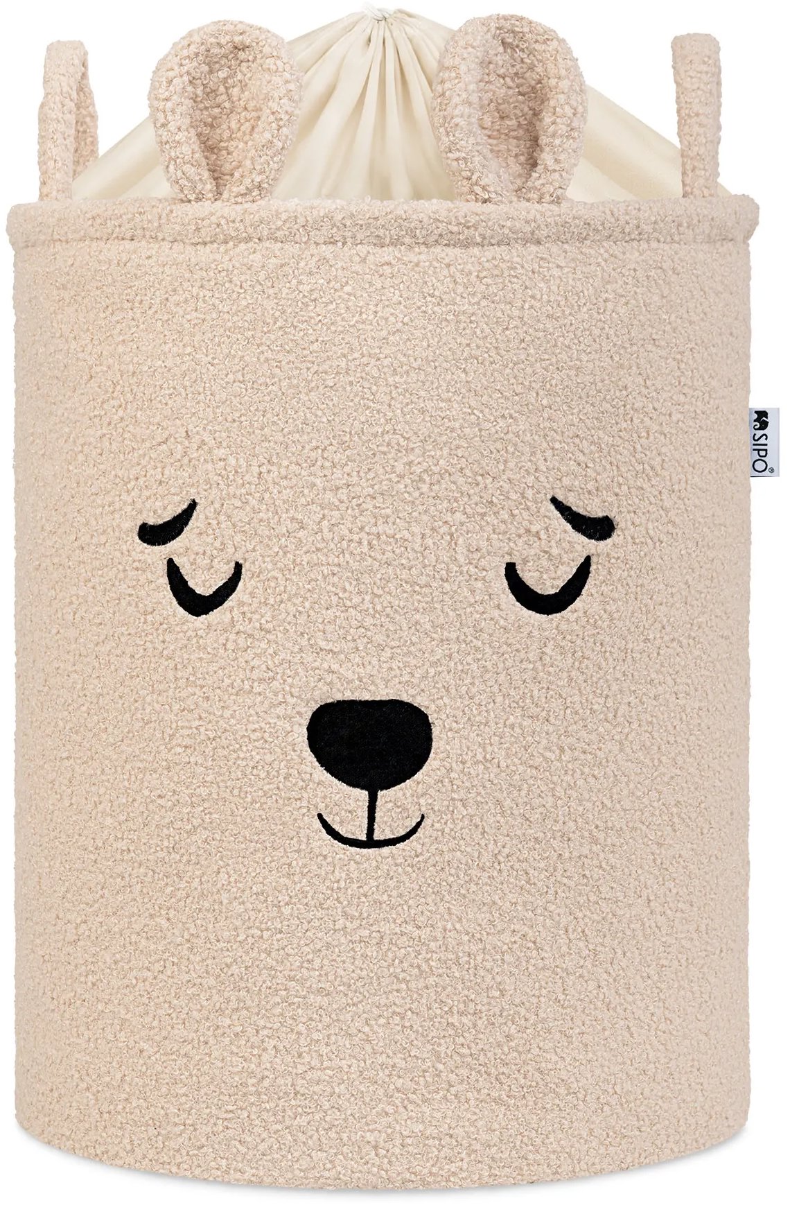 Sipo Kôš Premium Bouclé so šnúrkou 43 l Bear Beige