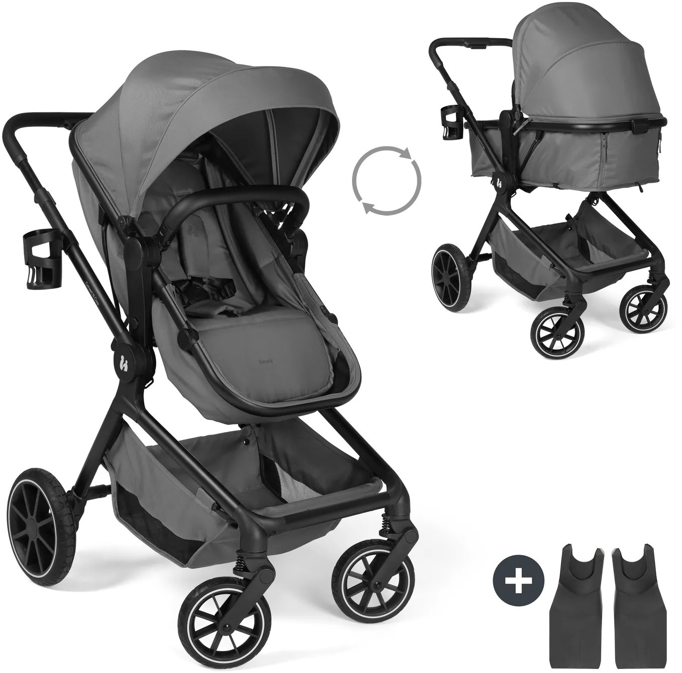 Hauck Convert N Care 2 v 1 Dark Grey