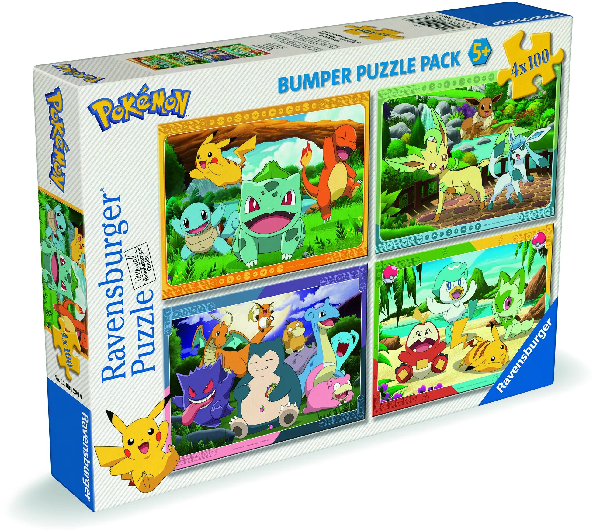 Ravensburger 120042860 Pokémon 4× 100 dielikov