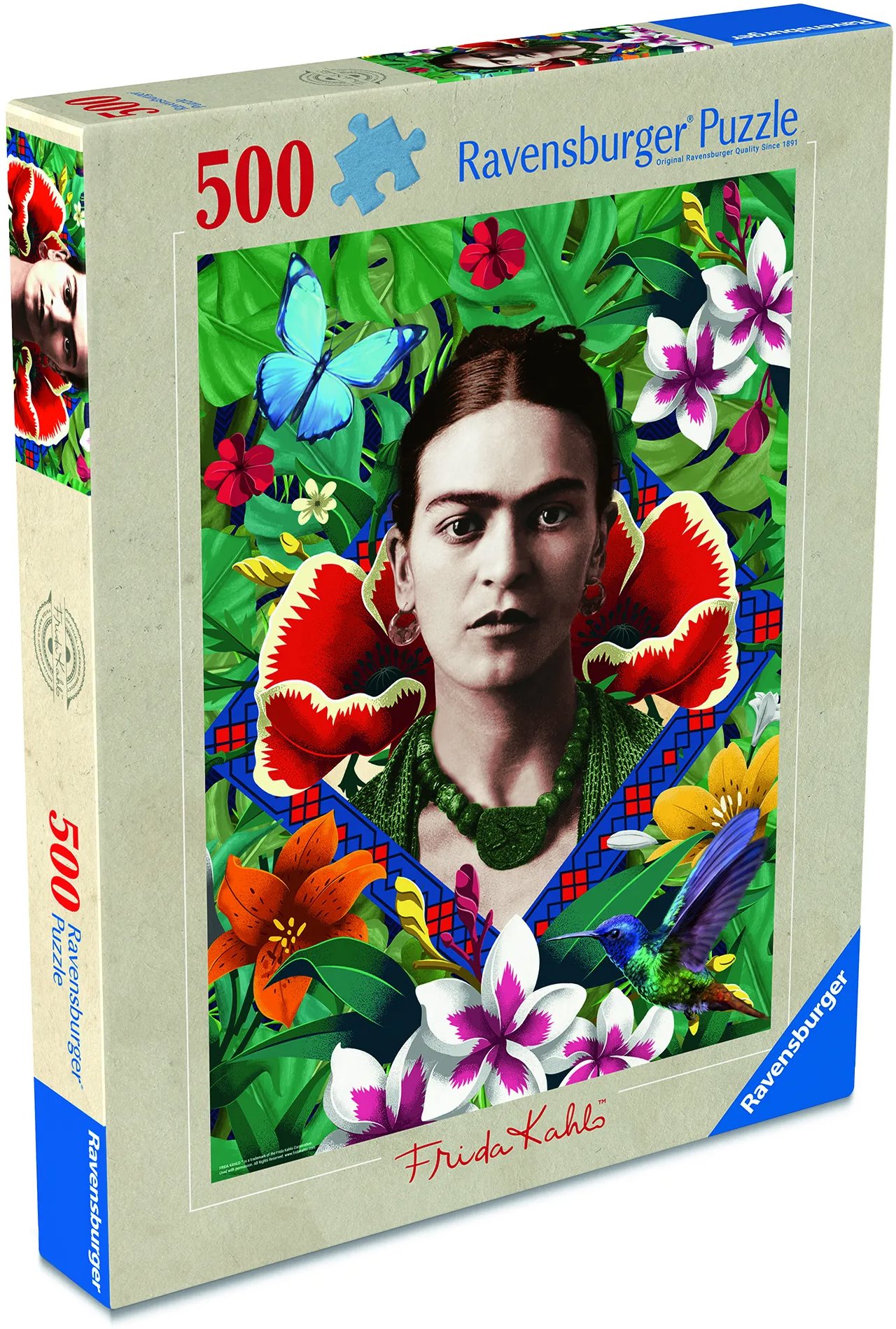 Ravensburger 120017363 Frida Kahlo: Kvitnúca fantázia