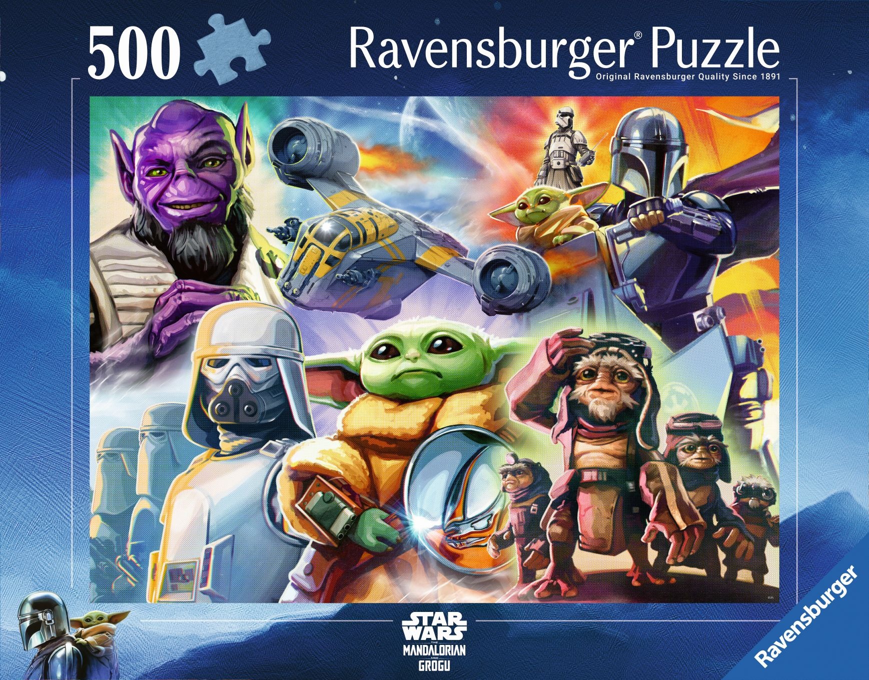 Ravensburger 120018124 Star Wars: Mandalorian a Grogu