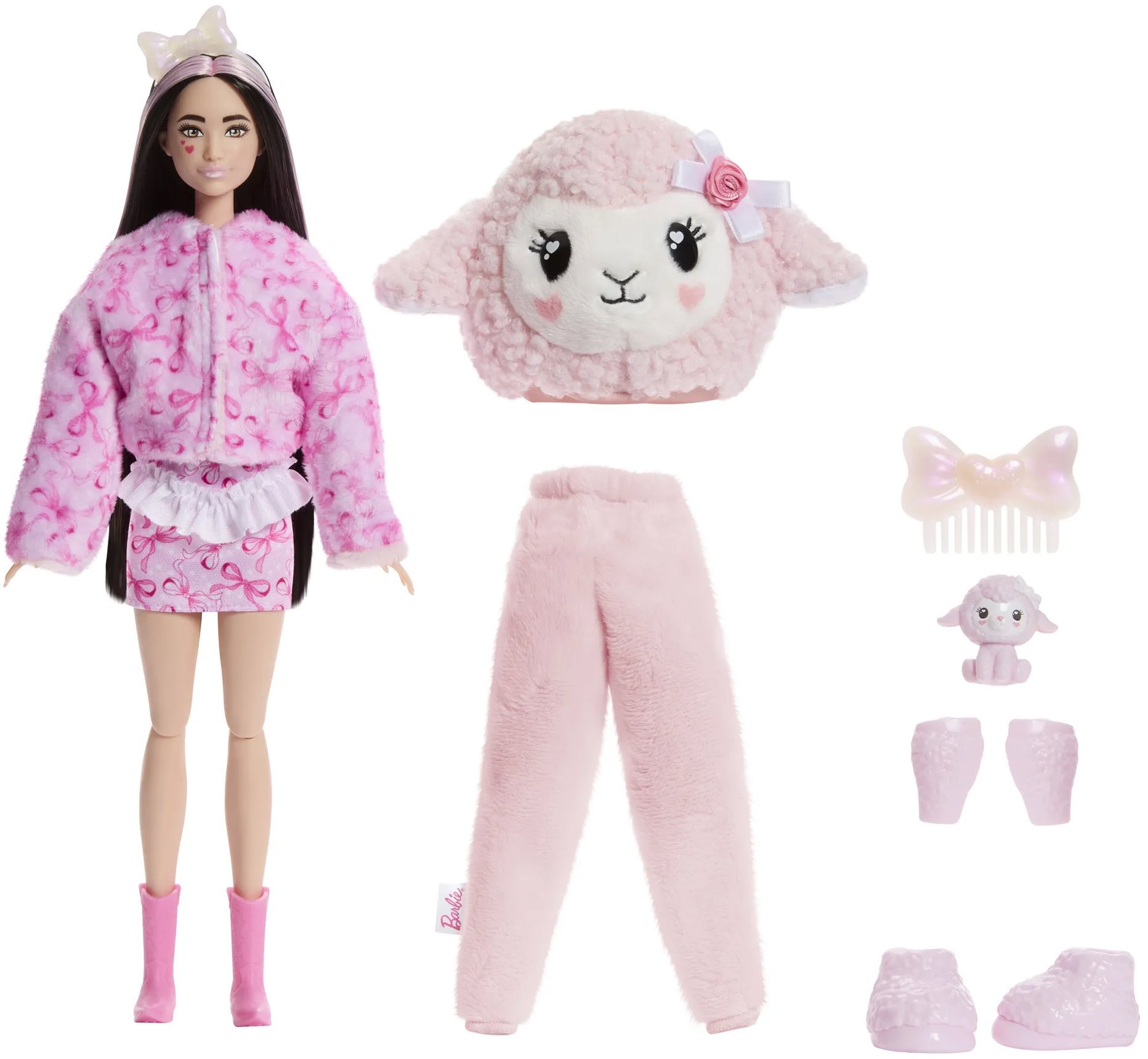 Barbie Cutie Reveal, Starostlivé medvedíky sladké mašle ružová