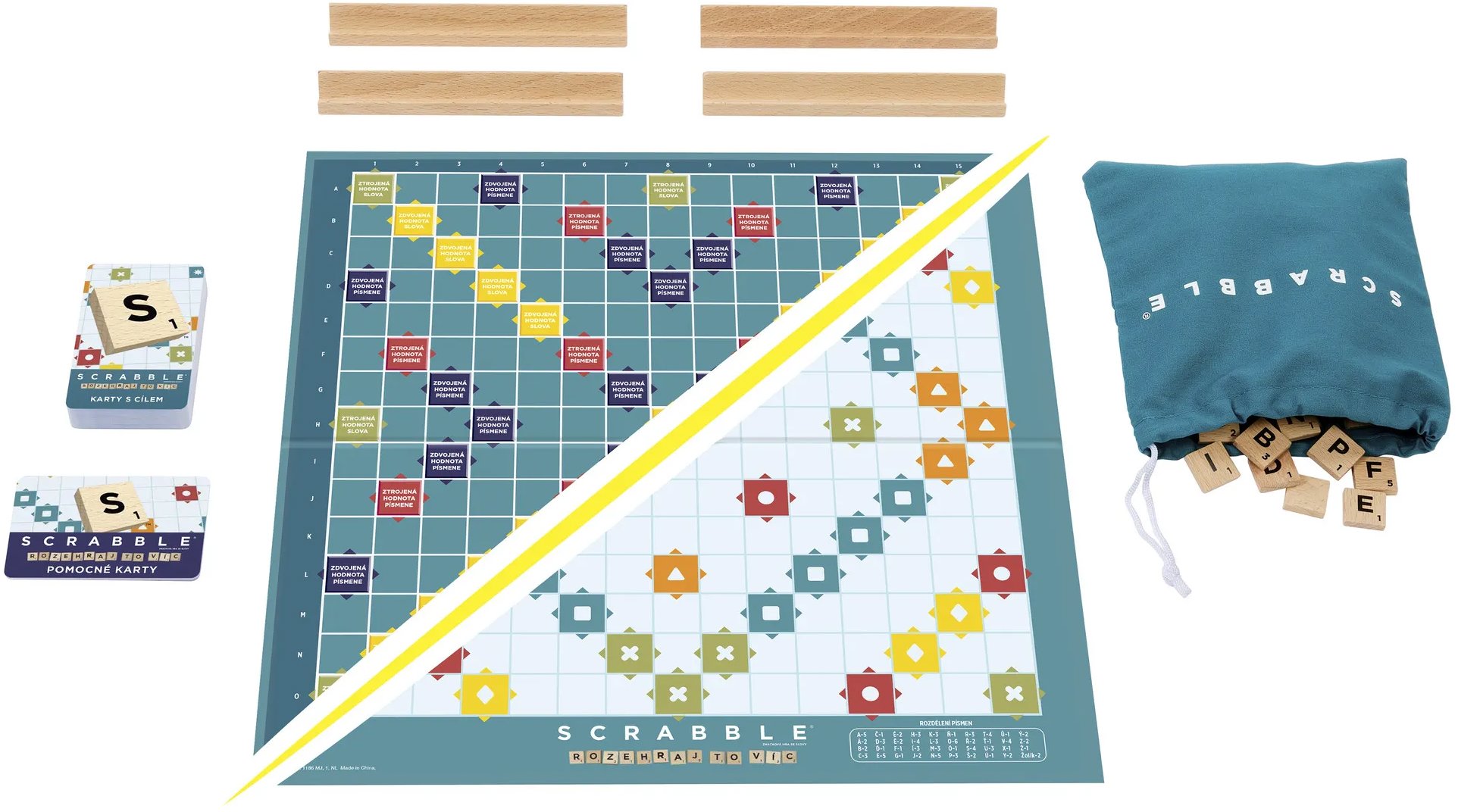 Scrabble Drevená edícia česká