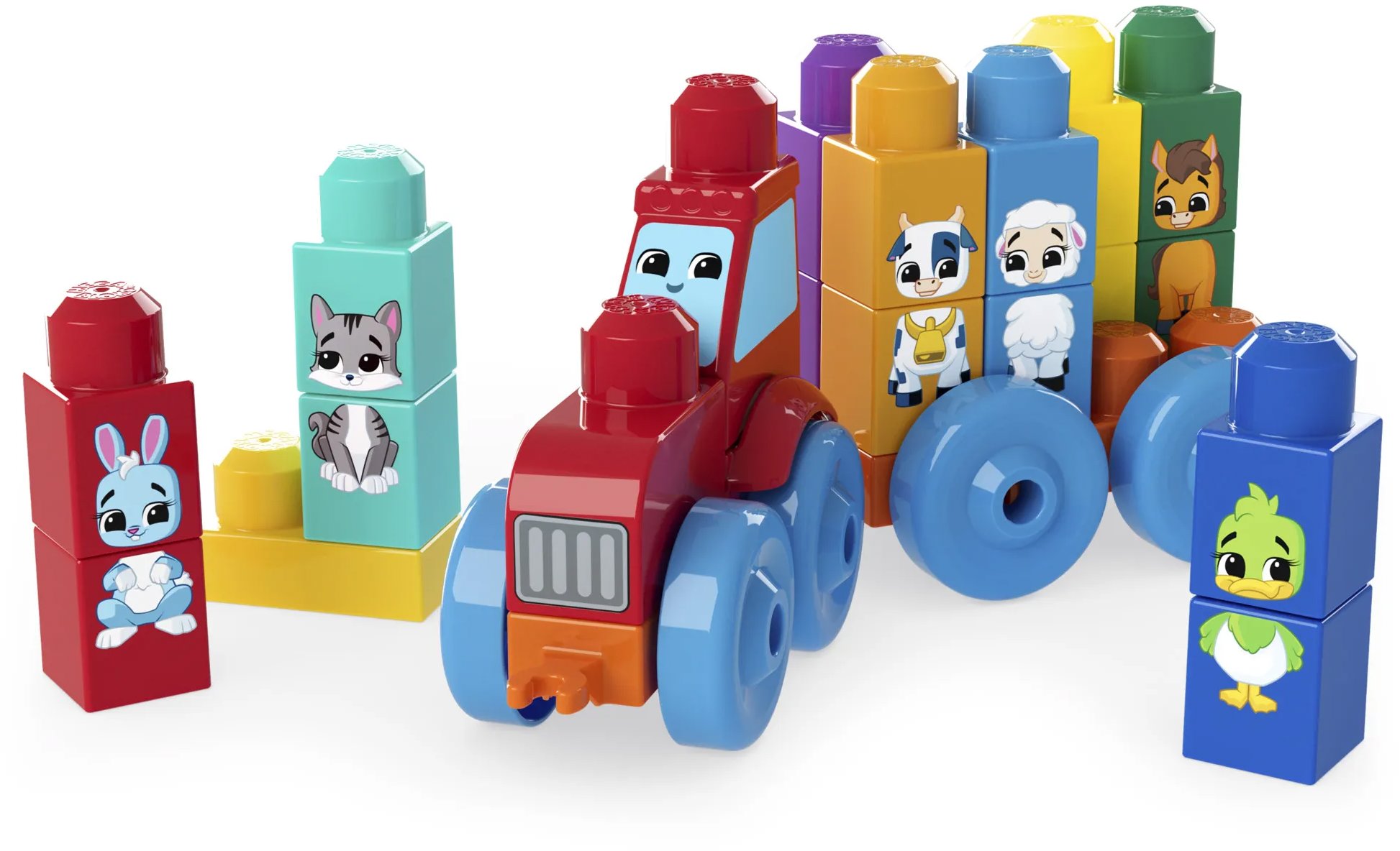 Mega Bloks – Traktor so zvieratkami