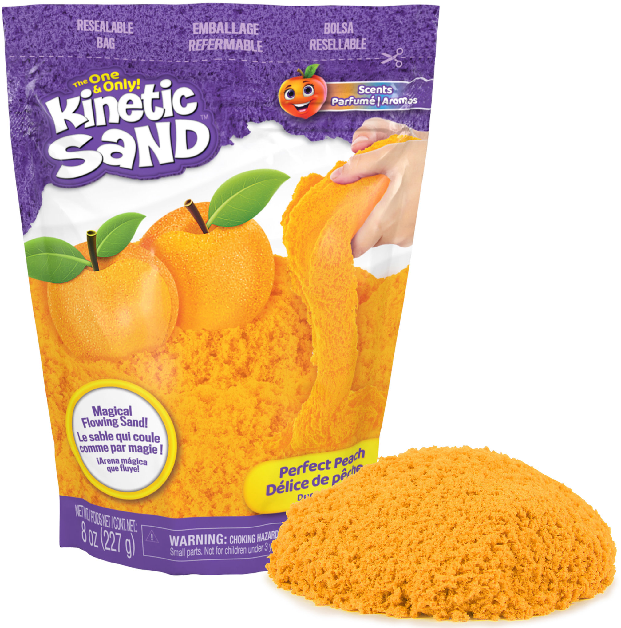 Kinetic Sand Balenie s ovocnými vôňami broskyňa