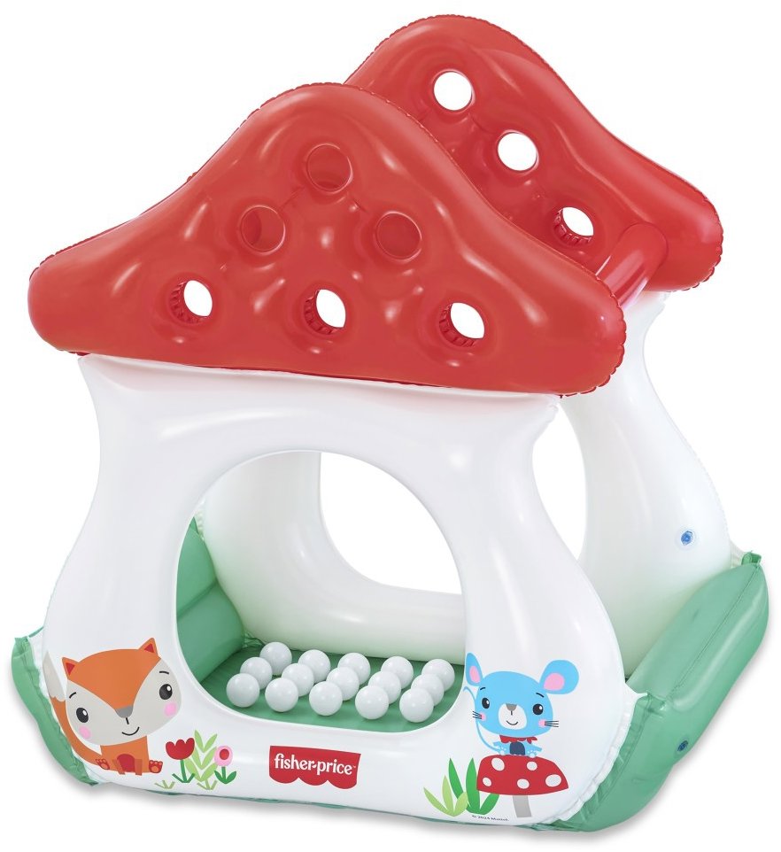Bestway Muchotrávka Fisher Price s loptičkami