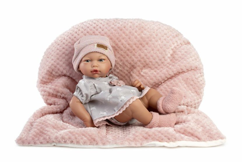 Guca 853 New Born, dievčatko - realistické bábätko s celovinylovým telom - 38 cm