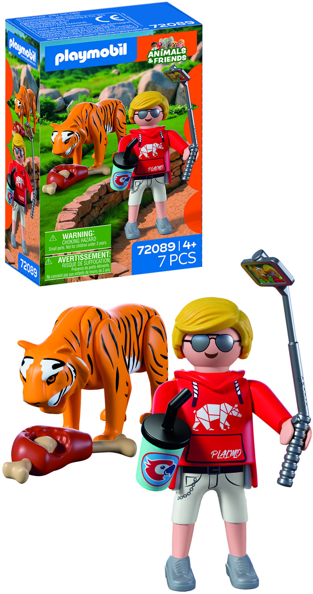 Playmobil 72089 Tiger a návštevník