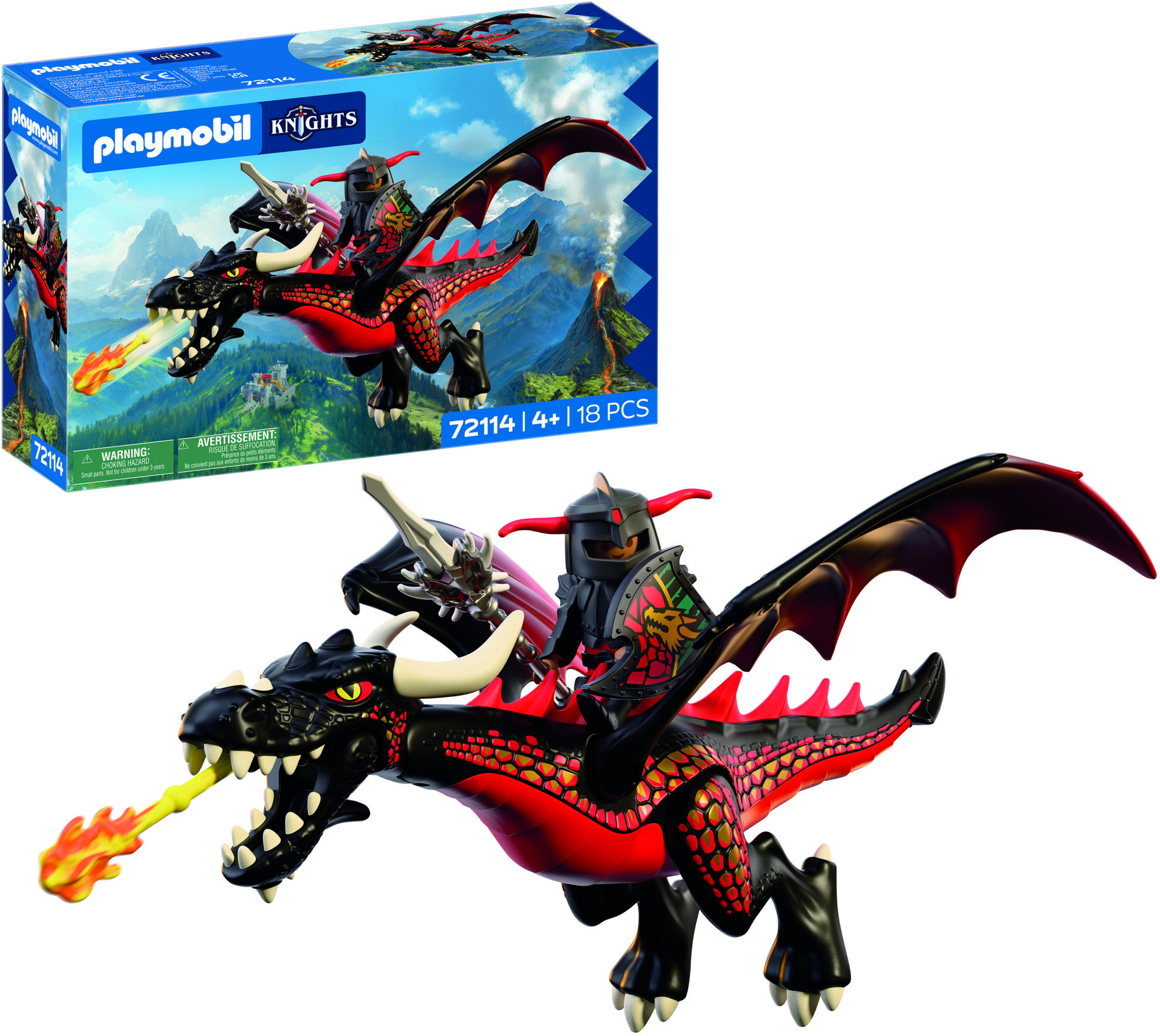 Playmobil 72114 Čierny drak