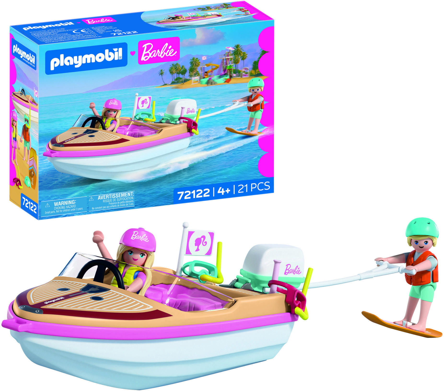 Playmobil 72122 Barbie Motorový čln