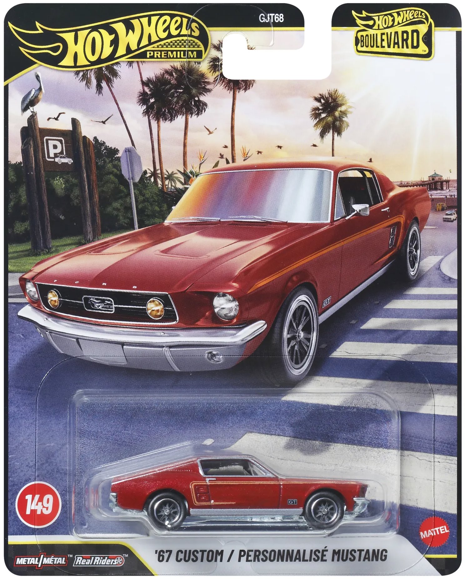 Hot Wheels Premium Boulevard Custom 67 Mustang