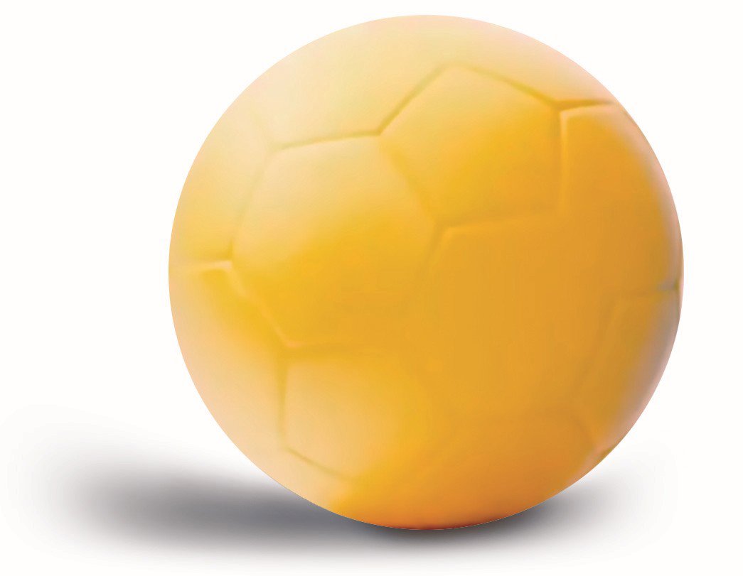 Androni – Športová lopta Resistant, žltá