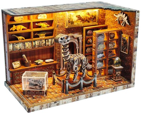 Dvěděti Miniatúra domčeka Dinosaurí výskumný ústav