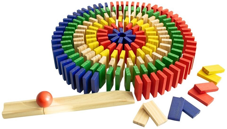 Dvěděti Domino farebné 400 dielikov