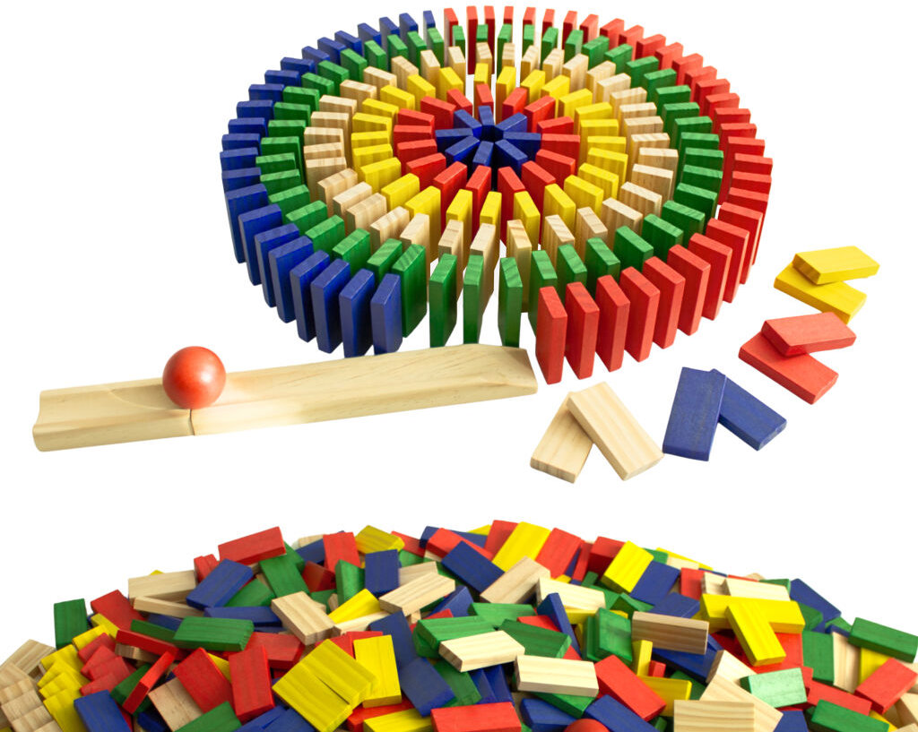 Dvěděti Domino farebné 800 dielikov