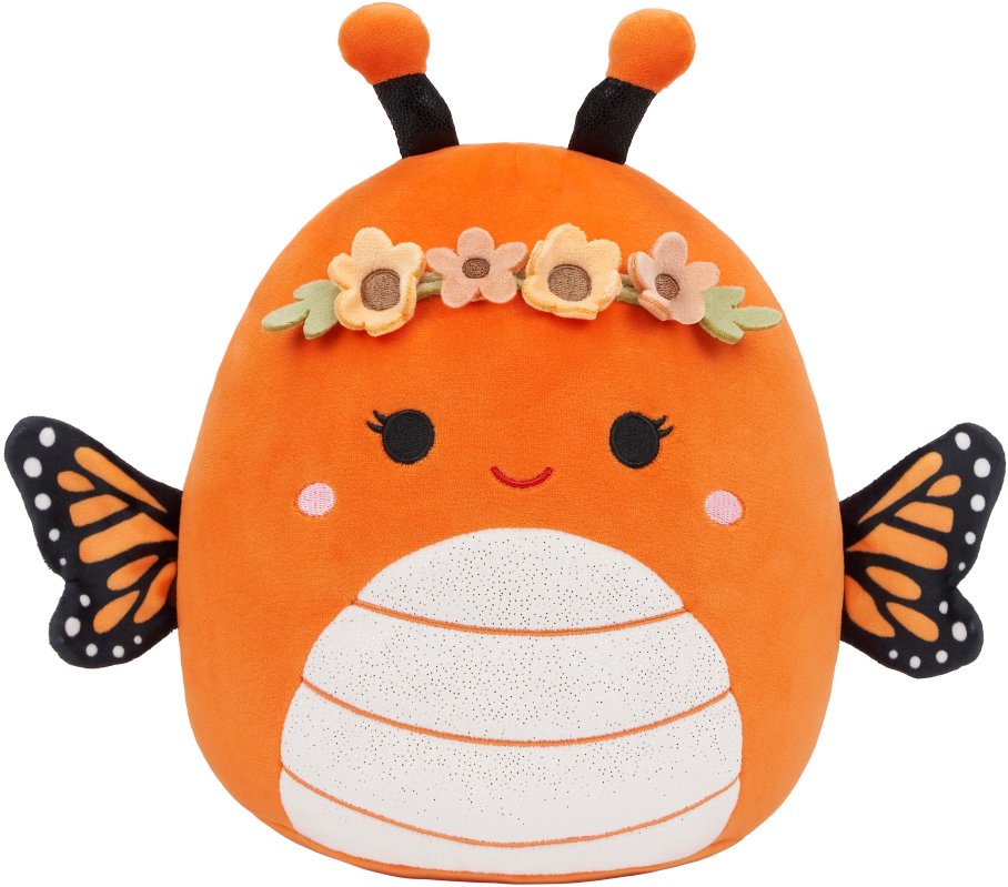 Squishmallows Motýľ monarcha s korunkou Mony