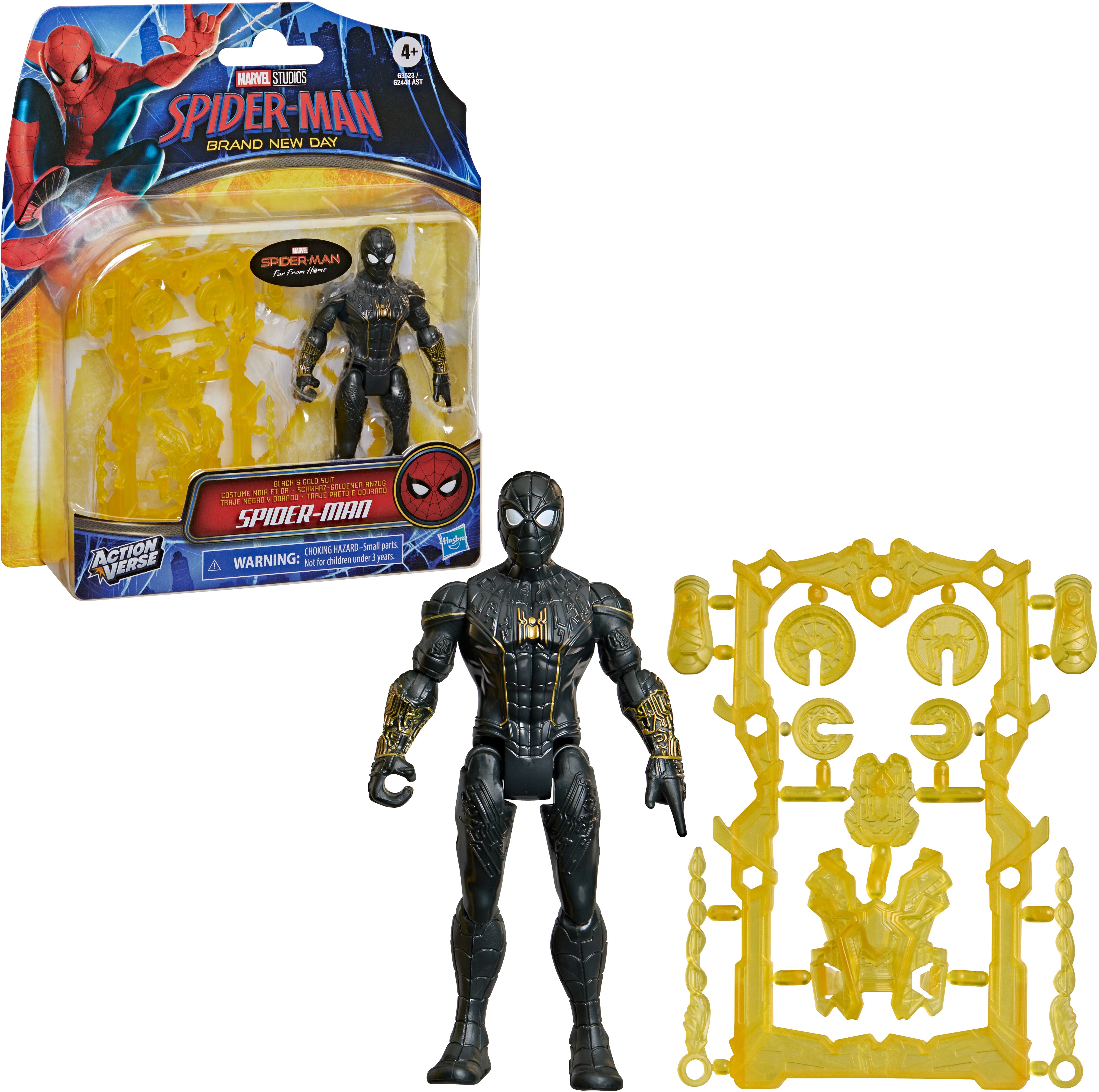 Spider-Man BND Action Verse Black & Gold Suit Spider-Man