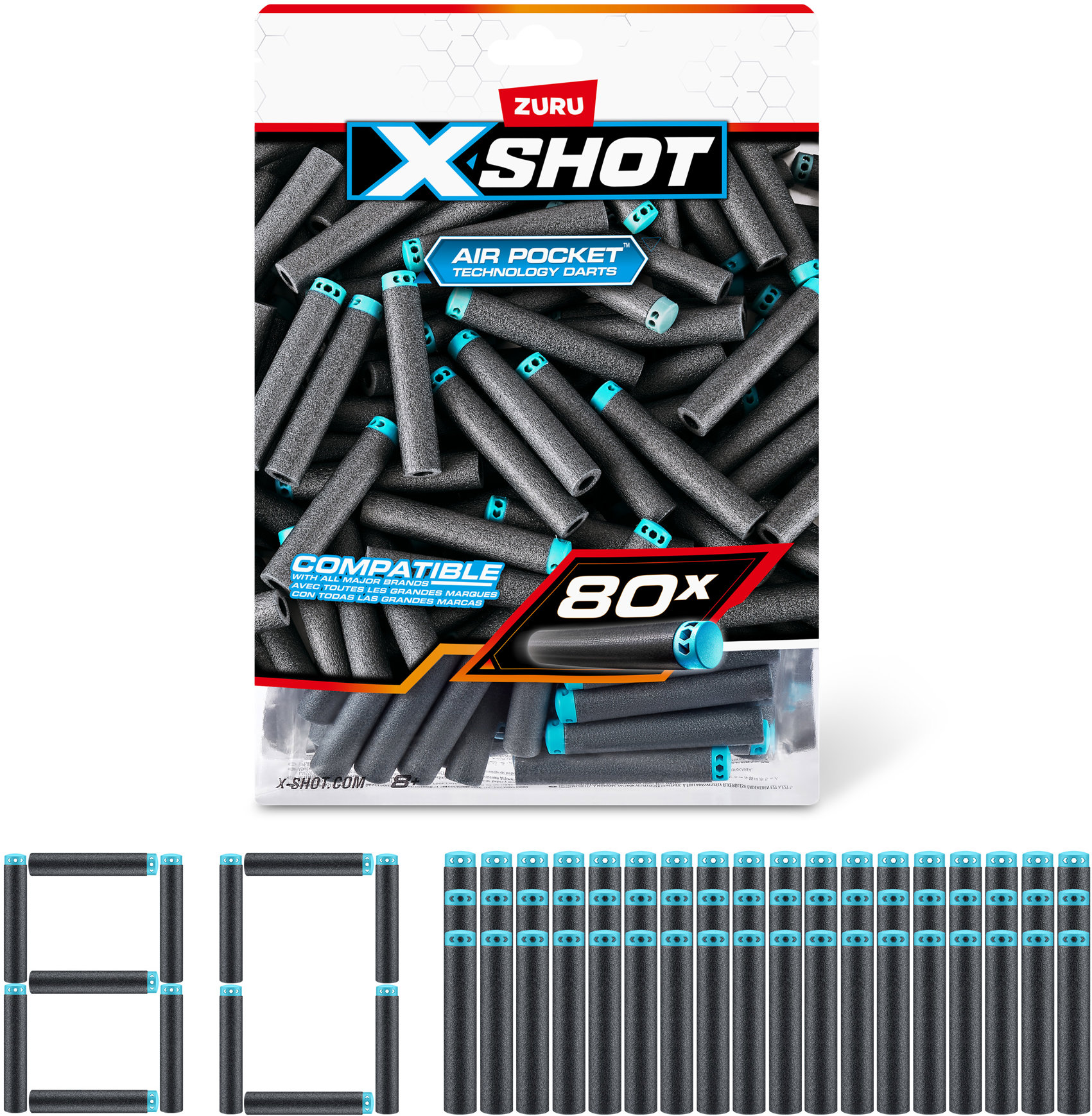 X-Shot Náhradní náboje 80 ks