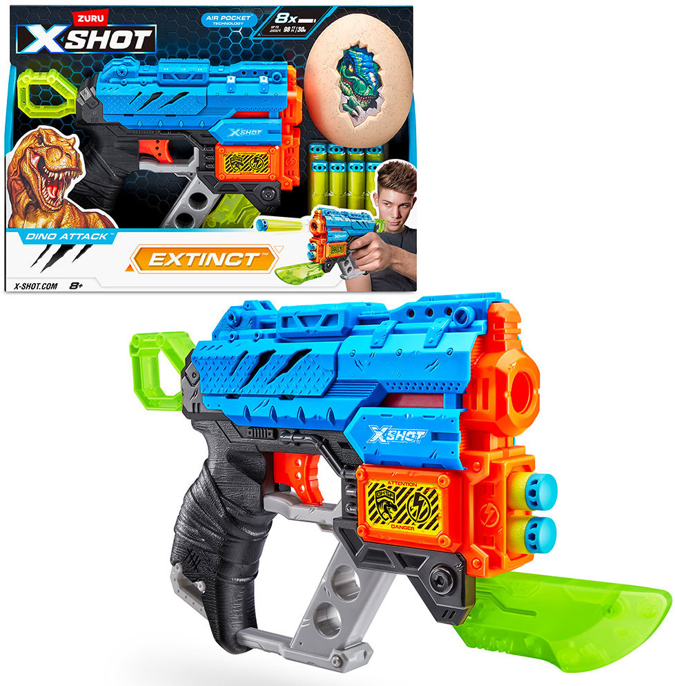 X-Shot Dino Attack Extinct + stredné vajce a náboje