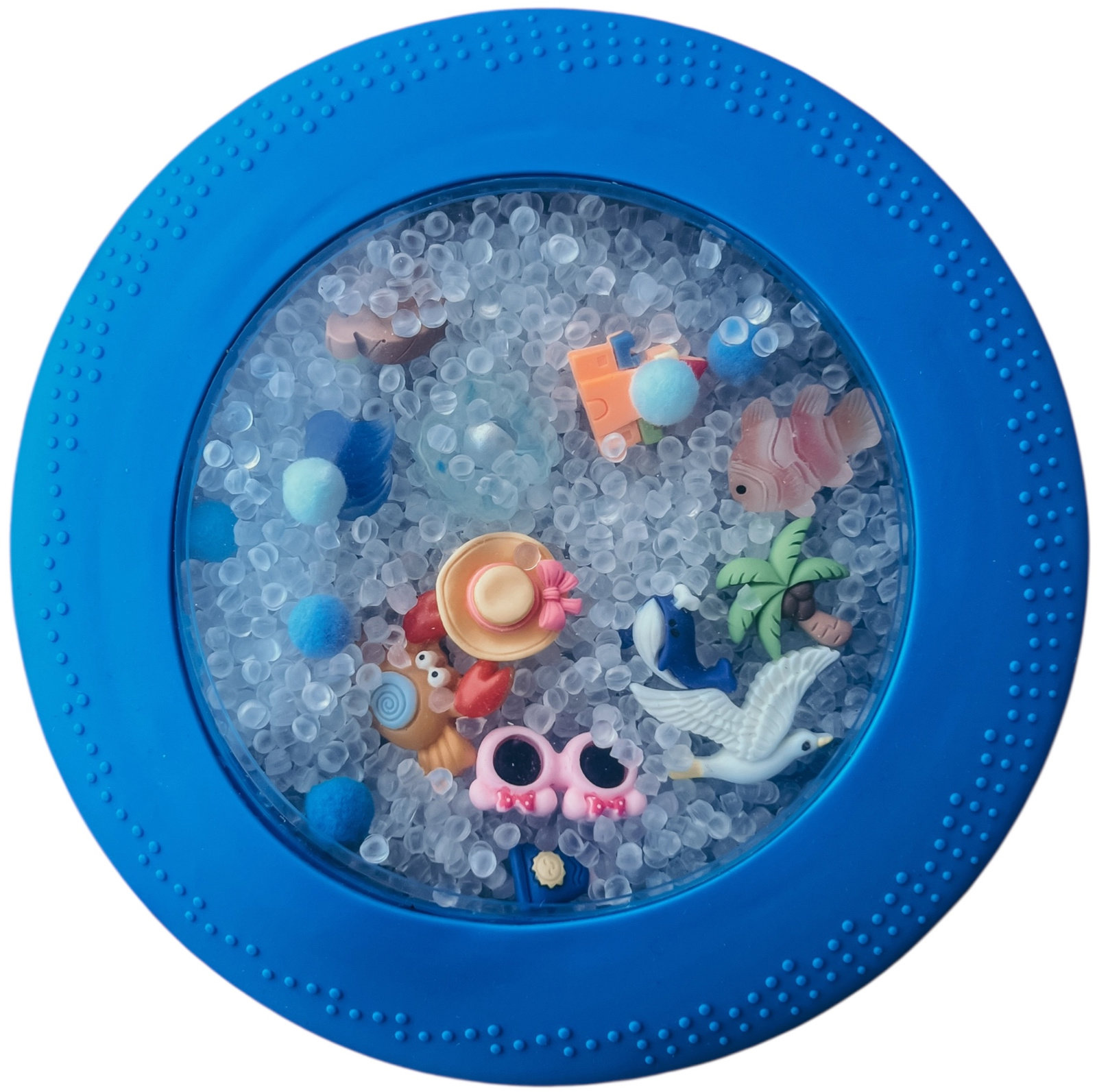 Jellystone Designs Senzorický disk Peekaboo Pláž