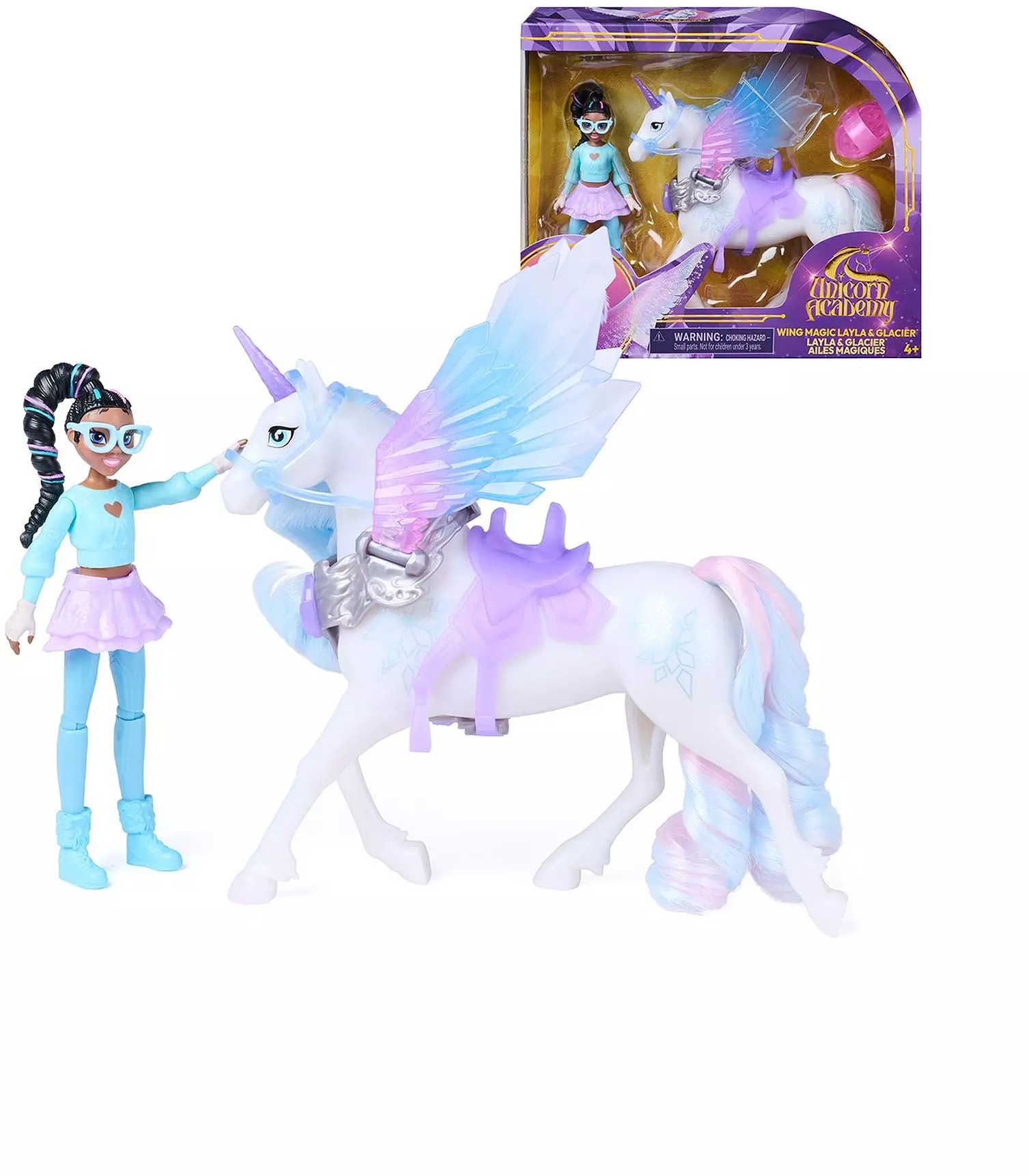 Unicorn Academy Čarovné krídla Glacier & Layla