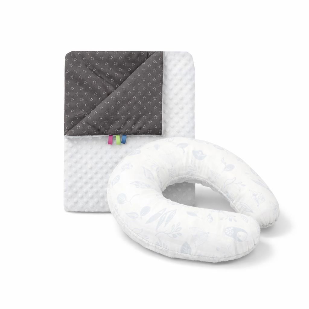 COSING Set Minky deka + nákrčník Mini les biely
