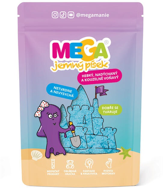 Megamánie MEGAjemný piesok modrý 90 g